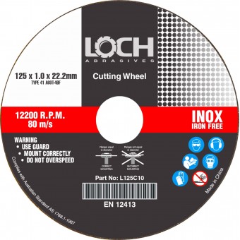 LOCH 125mm x 2.5mm Inox Cutting Disc